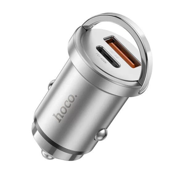 Авто зарядка NZ10 Handy PD45W+QC3.0 [Silver]